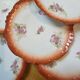 10 scalloped plates in French porcelain