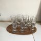 Set of 6 bistro glasses 1900s