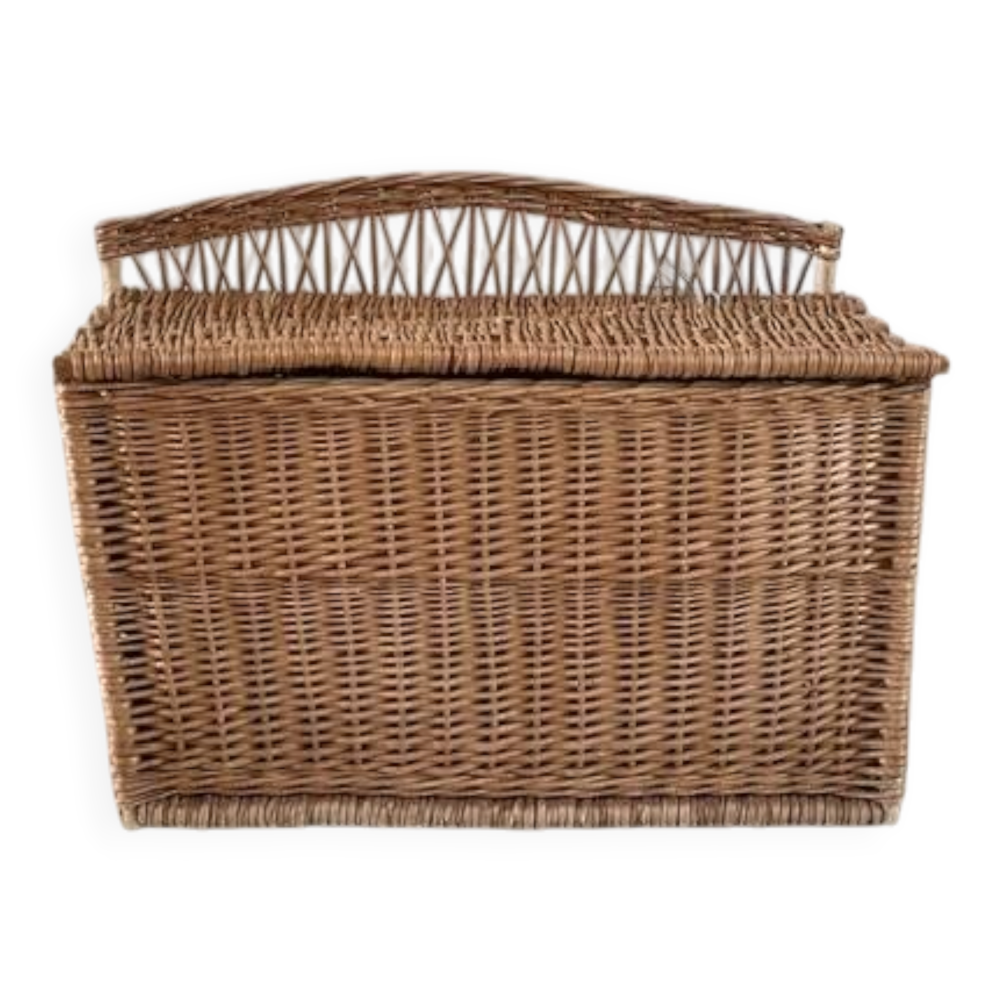 Vintage Rattan Chest Basket