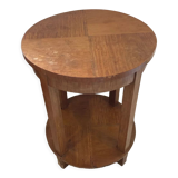 Round pedestal table art deco