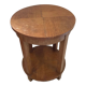 Round pedestal table art deco
