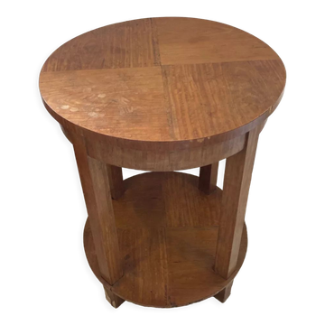 Round pedestal table art deco