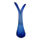 blue glass vase