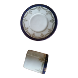 Porcelain coffee service, set of 4 cups and 4 saucers