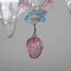 "Amsterdam" Large Size Vintage Pink and Blue Tulip Murano Glas Chandelier,