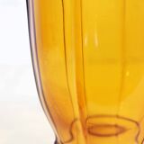 Art Deco amber glass vase