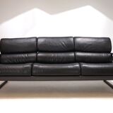 Drabert Lobbytop three-seater leather sofa by Otto Zapf, 1979