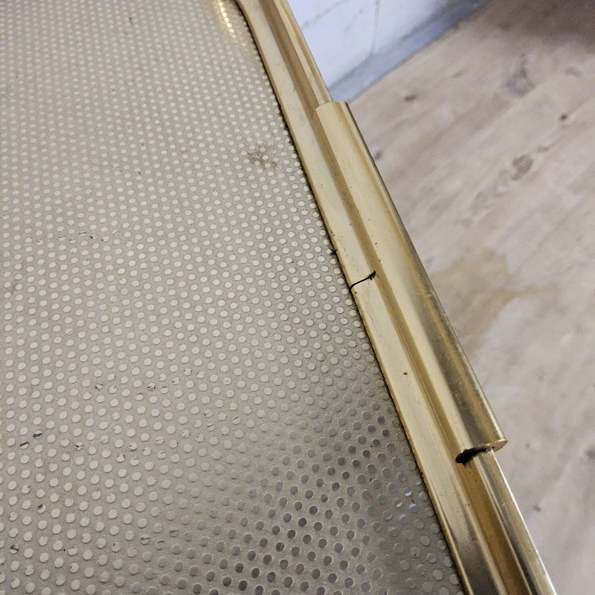Vintage Carefree English serving trolley gold-coloured 50s/60s