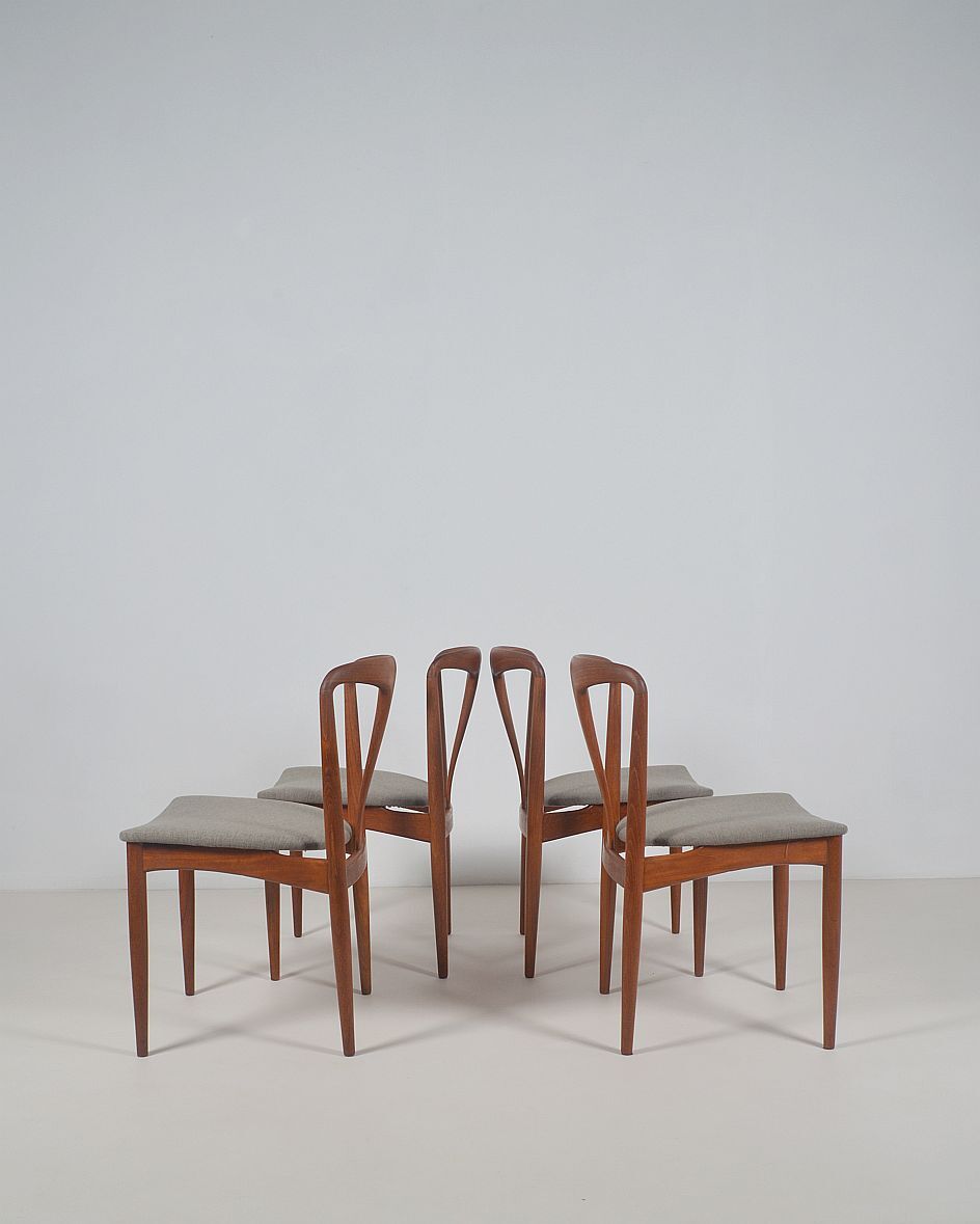 4 Danish chairs designed by Johannes Andersen, 1960s