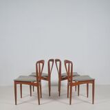 4 Danish chairs designed by Johannes Andersen, 1960s