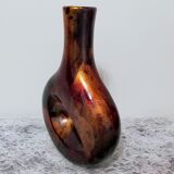 Enamelled and lacquered metal vase height