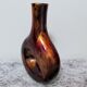 Vase en métal émaillé et laqué hauteur