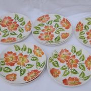 9 earthenware dessert plates Moulin des loups orchies model Ontario diam 20 cm