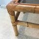 Bamboo coffee table and smoked glass