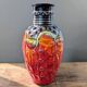 Vase Bay Keramik West Germany 98-25 orange red vintage 25 cm