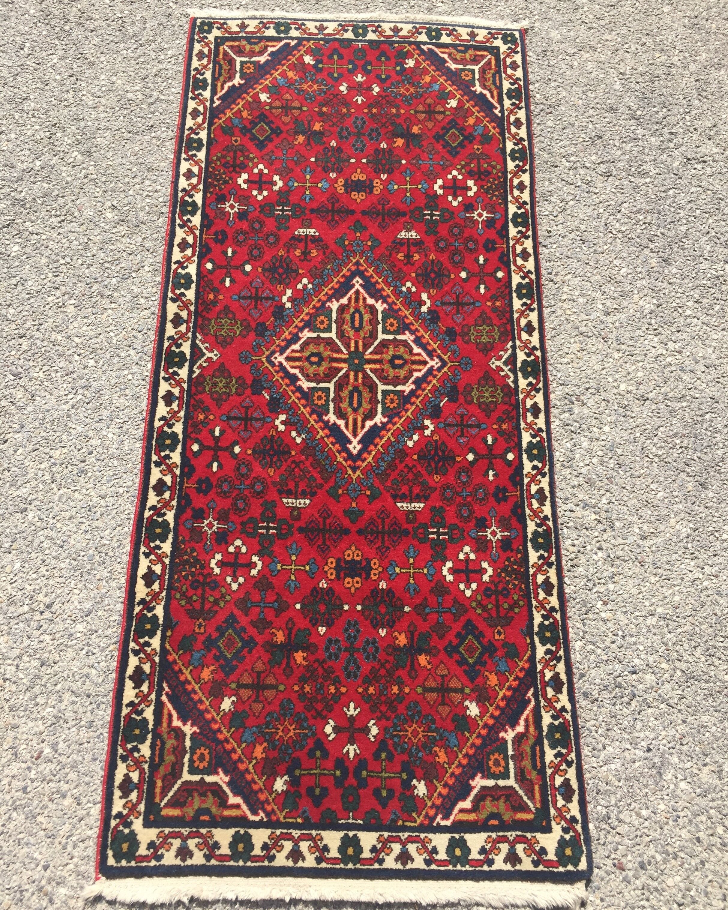 Oriental carpet iran djochagan. handmade: 0.65 x 1.56 cm