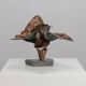 Sculptural copper vase by Bart van Bekhoven, Netherlands, 1980s