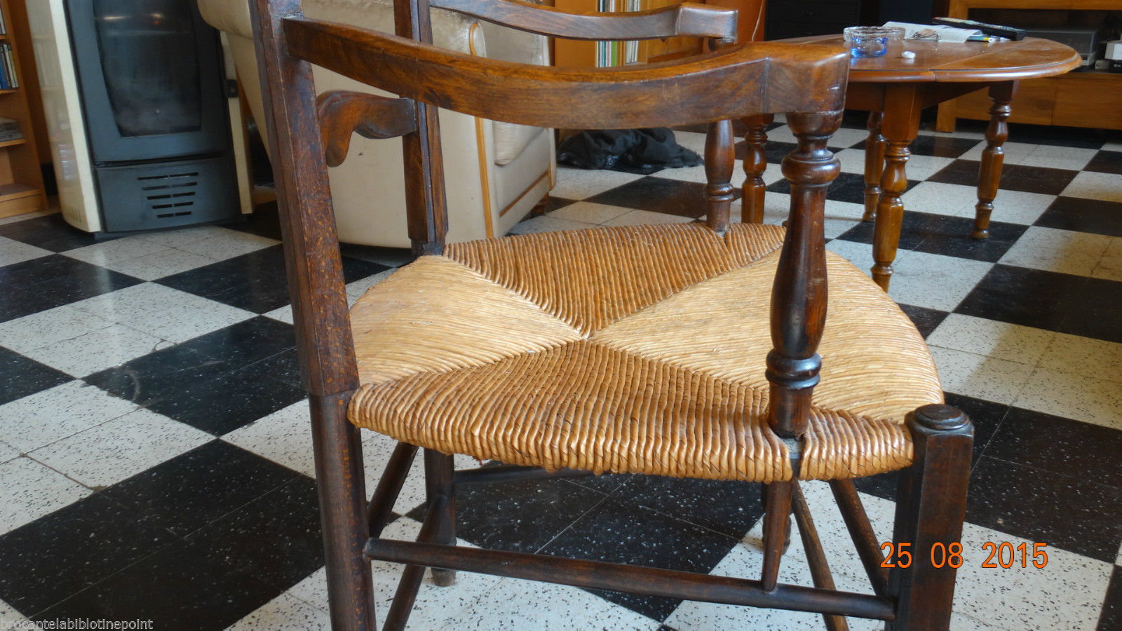 Parker former armchair walnut C. Cayelle