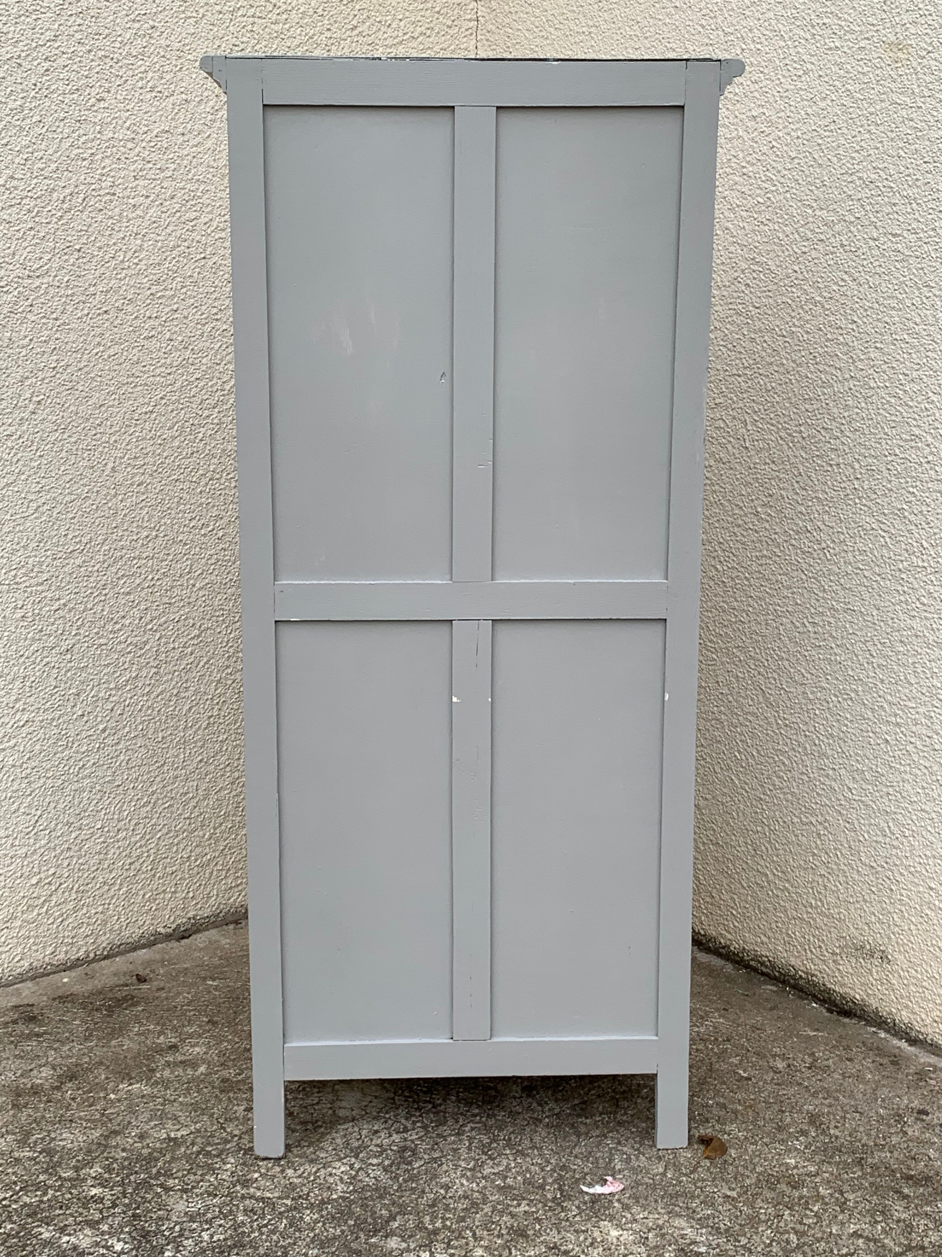 1930s Parisian glass-fronted wardrobe