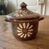 Small Alsatian pot in glazed ceramic