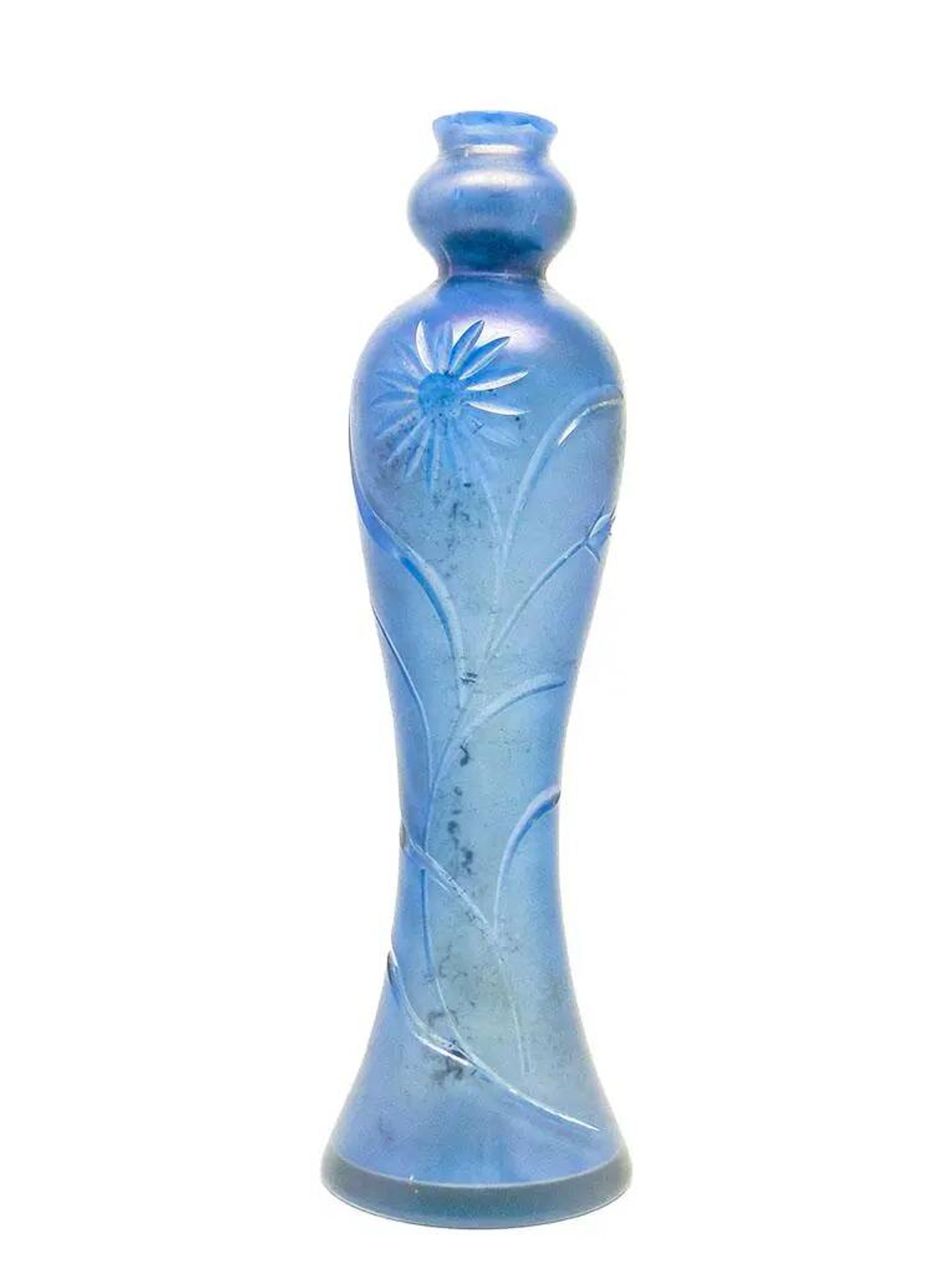 Art Nouveau vase, iridescent glass, Czechoslovakia, 1930s