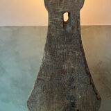 Pied de lampe en bois brut used