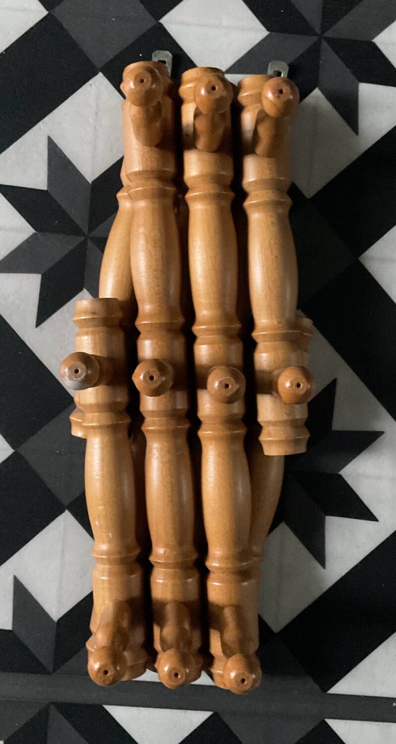 1970s accordion coat rack