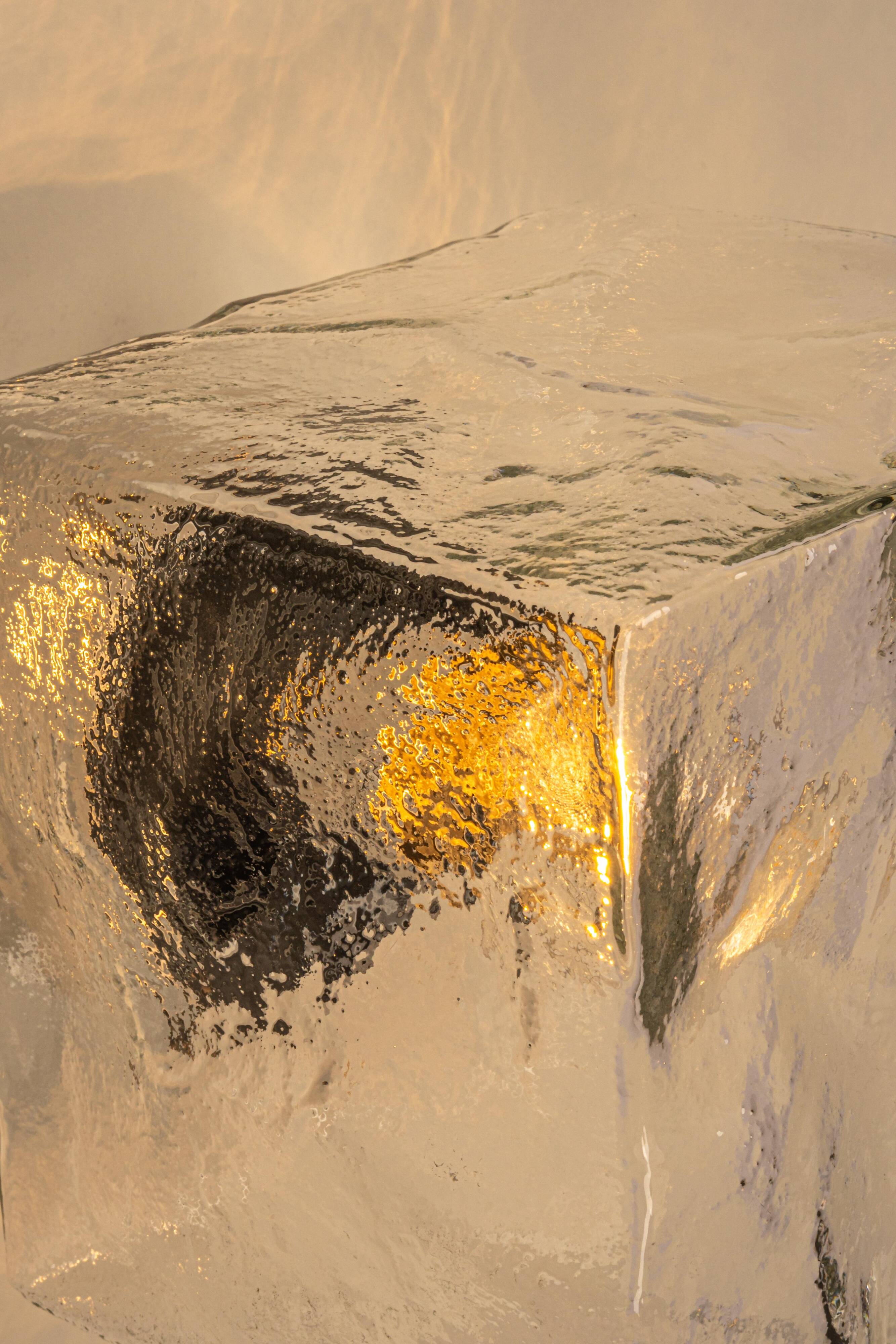 Large frosted glass wall lamp by Murano, designed by Kalmar Cube, Austria, 1960s.