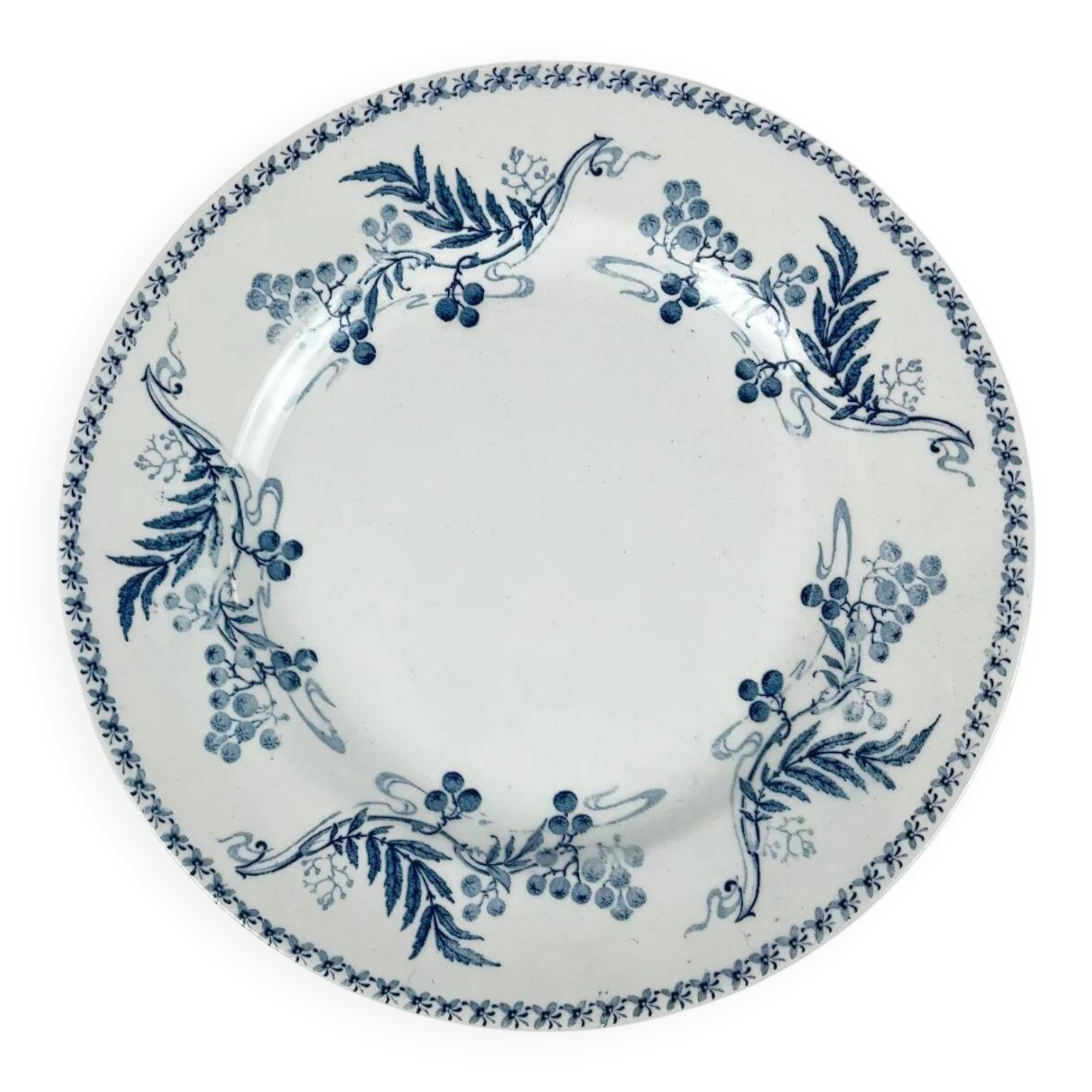 KG Luneville "Luculus" pedestal plate, late 19th-early 20th century