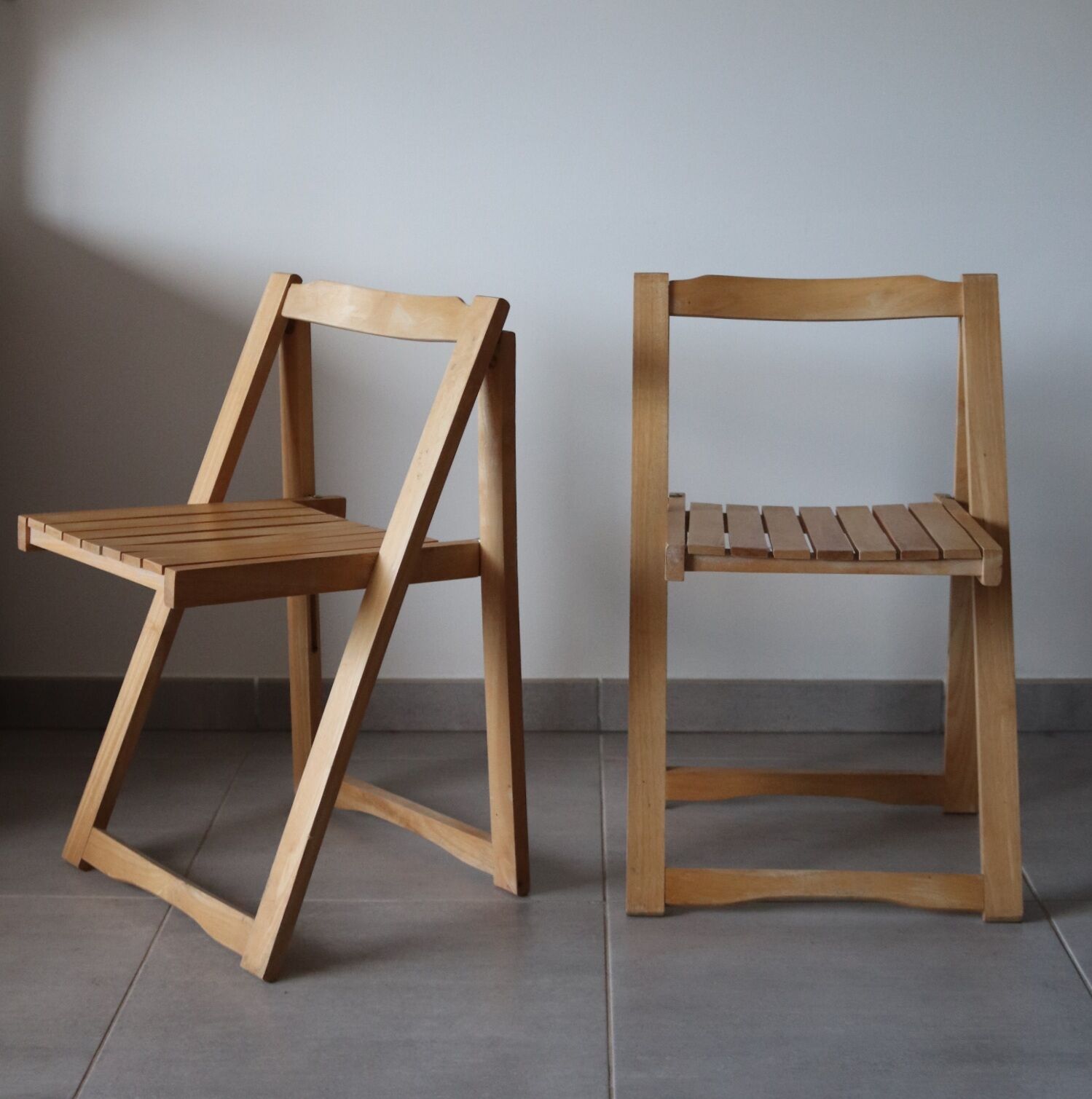 Pair of folding chair 60s