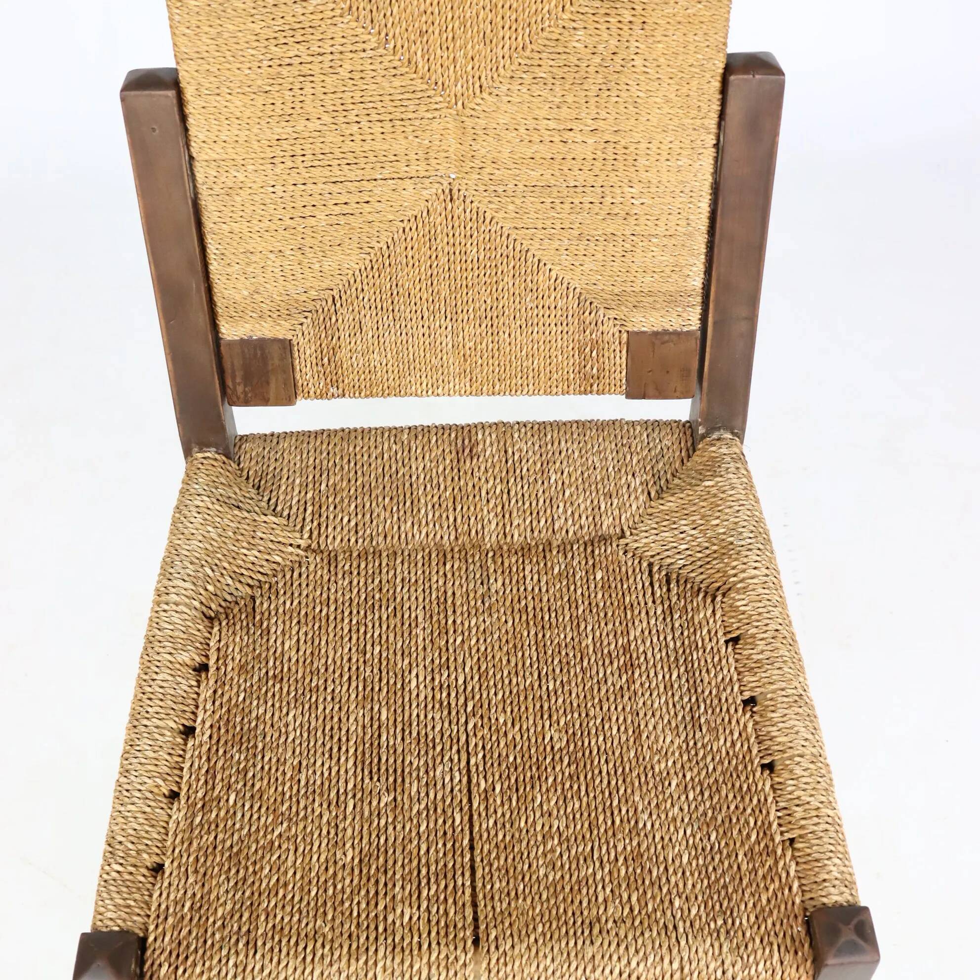 Brutalist rope chair