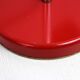 Red metal articulated desk lamp