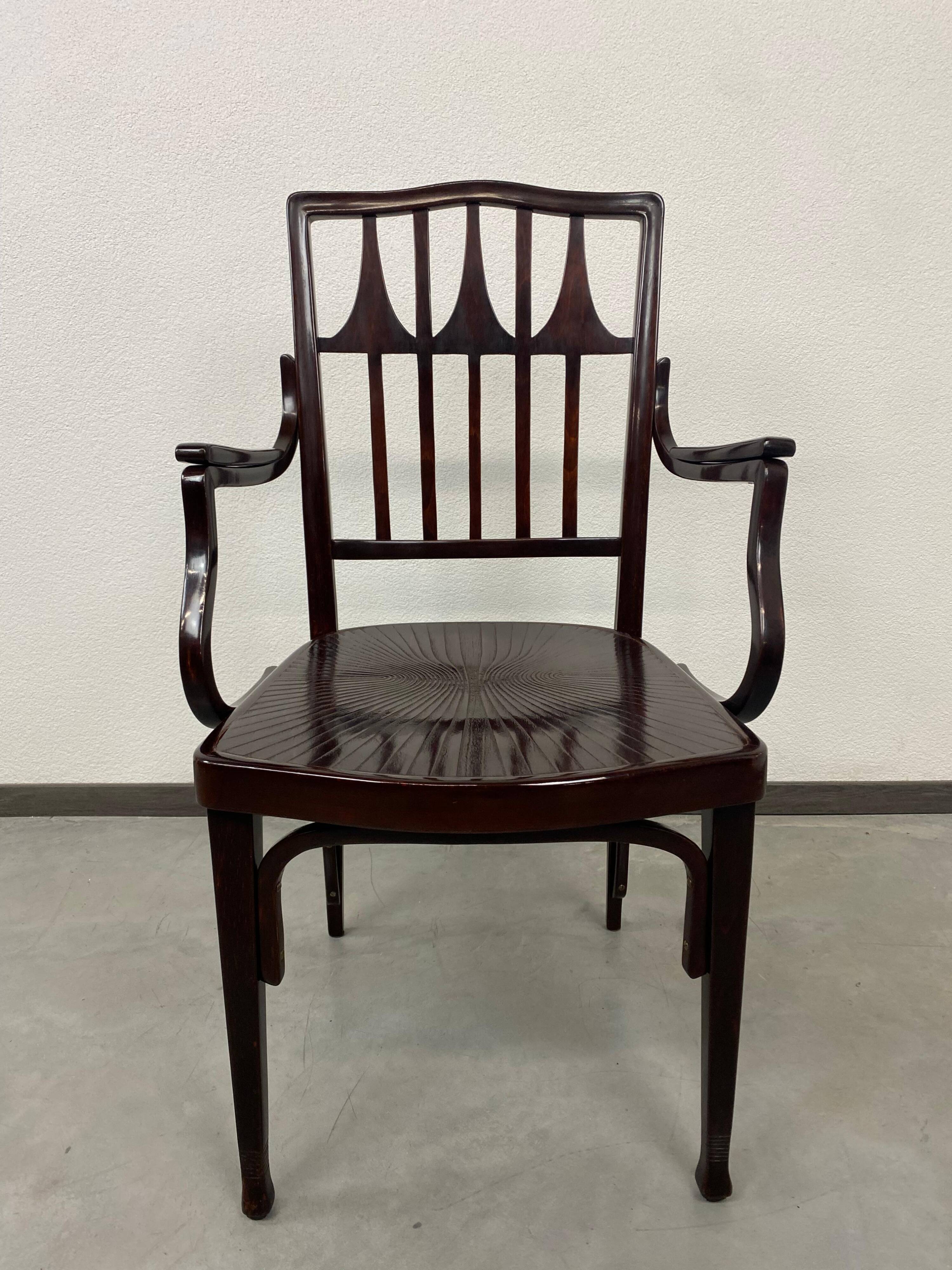 Office chair Secession nr.327 by Koloman Moser for J.&J.Kohn