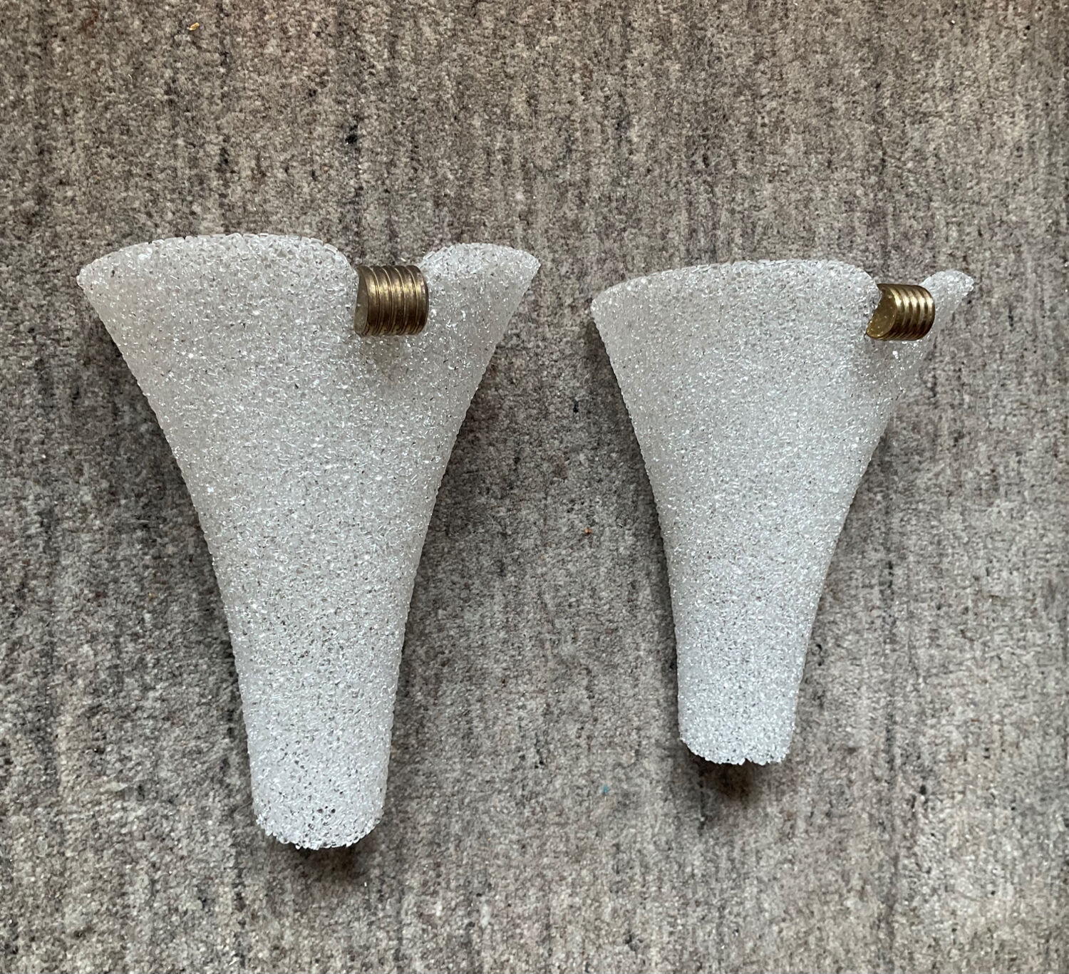 Pair of vintage wall lamps from the 60s in Perspex