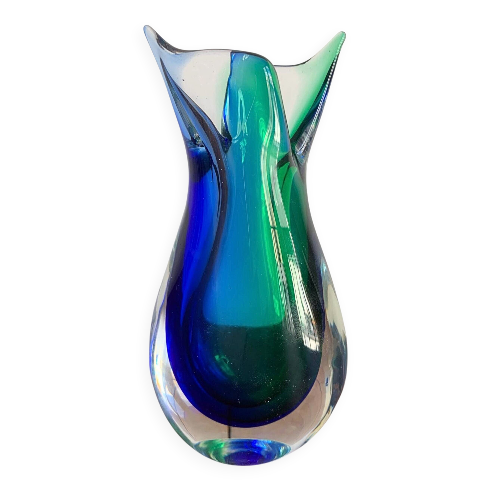 Murano glass vase in sommerso – Italy, 1960s
