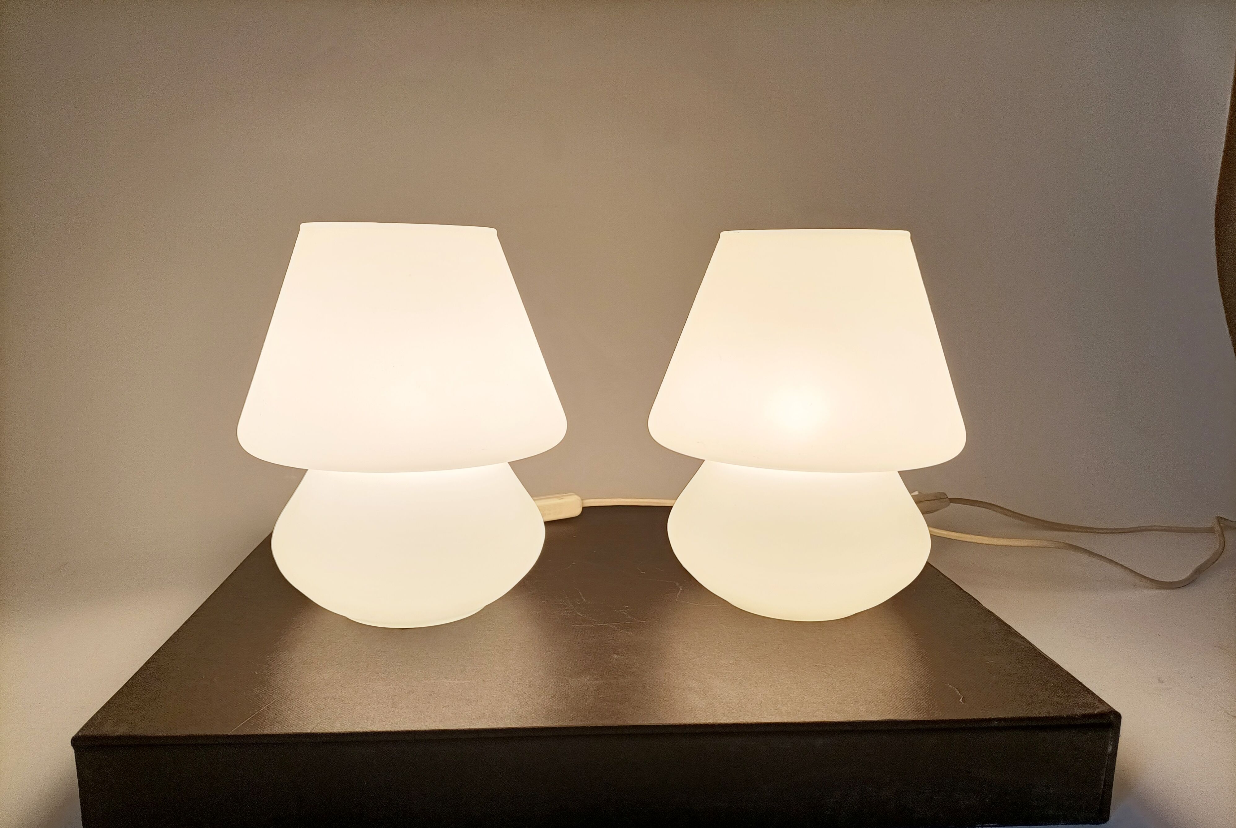 Pair of lamps Habitat Vintage model Alpha 2 1980's