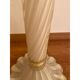 1990s Italian Venetian White and Gold Murano Glass Style Coffee Table