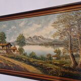 Old landscape painting by mr. pesanti