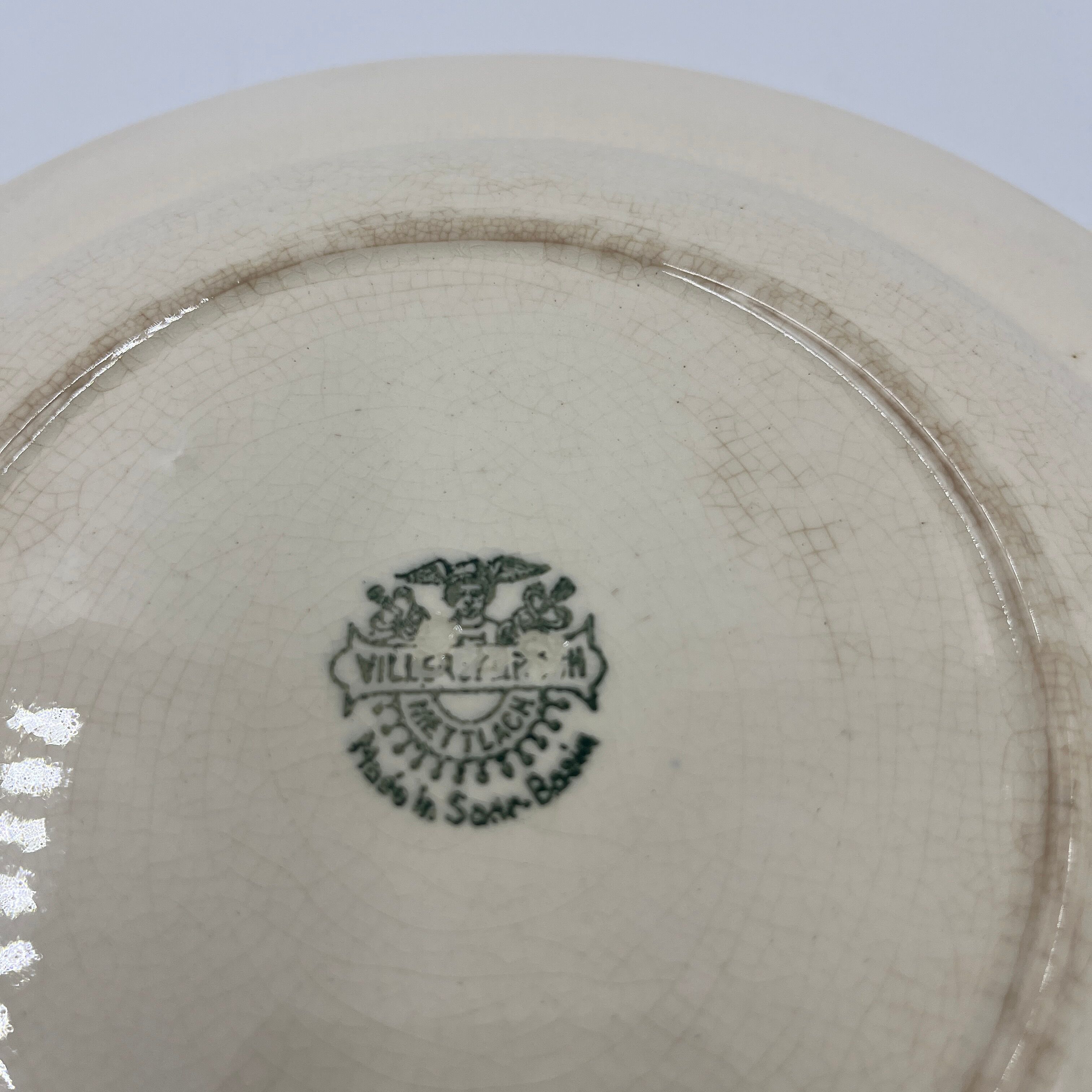 Mettlach Villeroy & Boch flat plate from Sart-Bassin