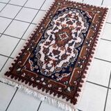 Vintage persian carpet hamadan handmade 60cm x 97cm 1970s