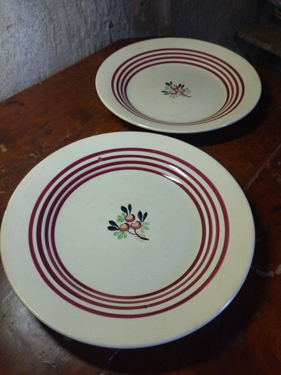 Gien floral plates