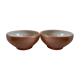 Duo of vintage sandstone salad bowls Made in France