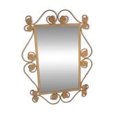 Miroir vintage artdeco fer forgé