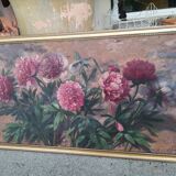 Ancient peonies painting