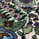 Handmade carpet in natural silk