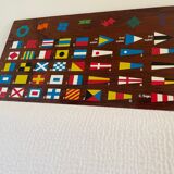 Wooden plaque international flag code