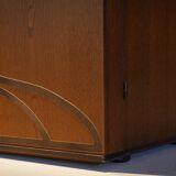 Vintage walnut bar/sideboard, Germany 1980s