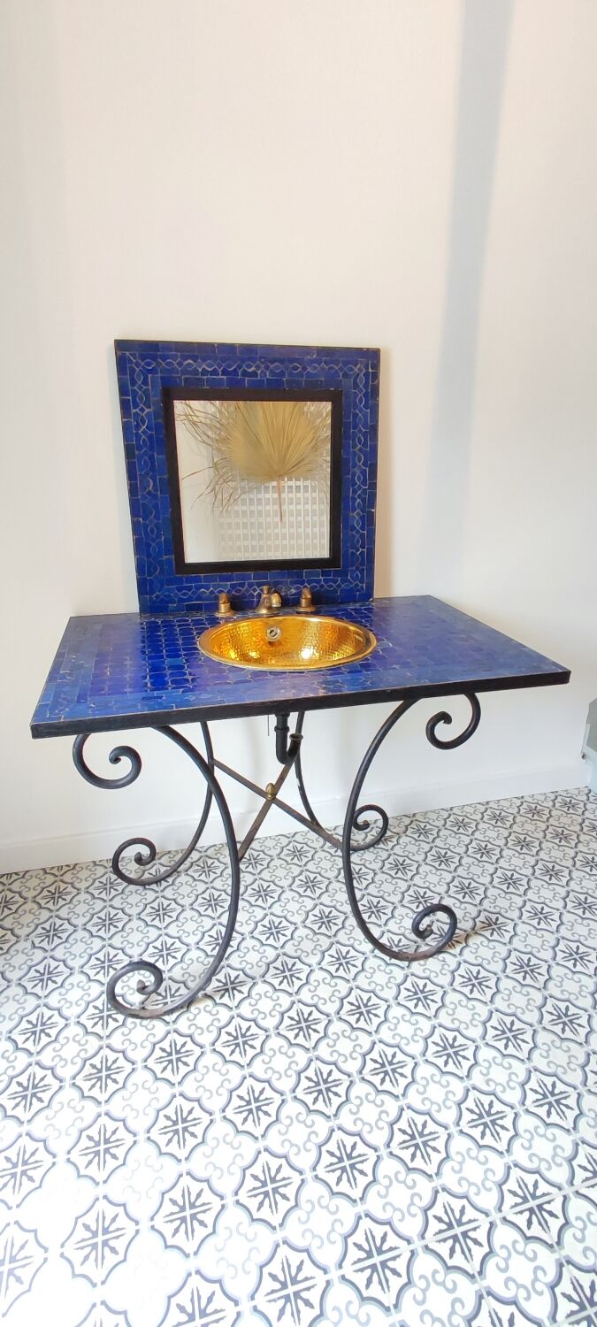 Meuble salle de bain, vasque et miroir