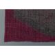 1970s Vintage Turkish Oushak Handmade Wool Cotton Purple Runner Rug 86x261