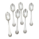 Ravinet d'Enfert 6 silver-plated moka spoons Minerva, Art Deco fluting